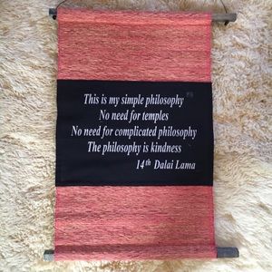 Scroll style wall decor w message